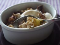 りんごのクランブル焼き