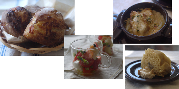 もちきびとチーズのチャバタ